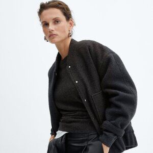 MANGO Oversized Bomber Jacket NWT